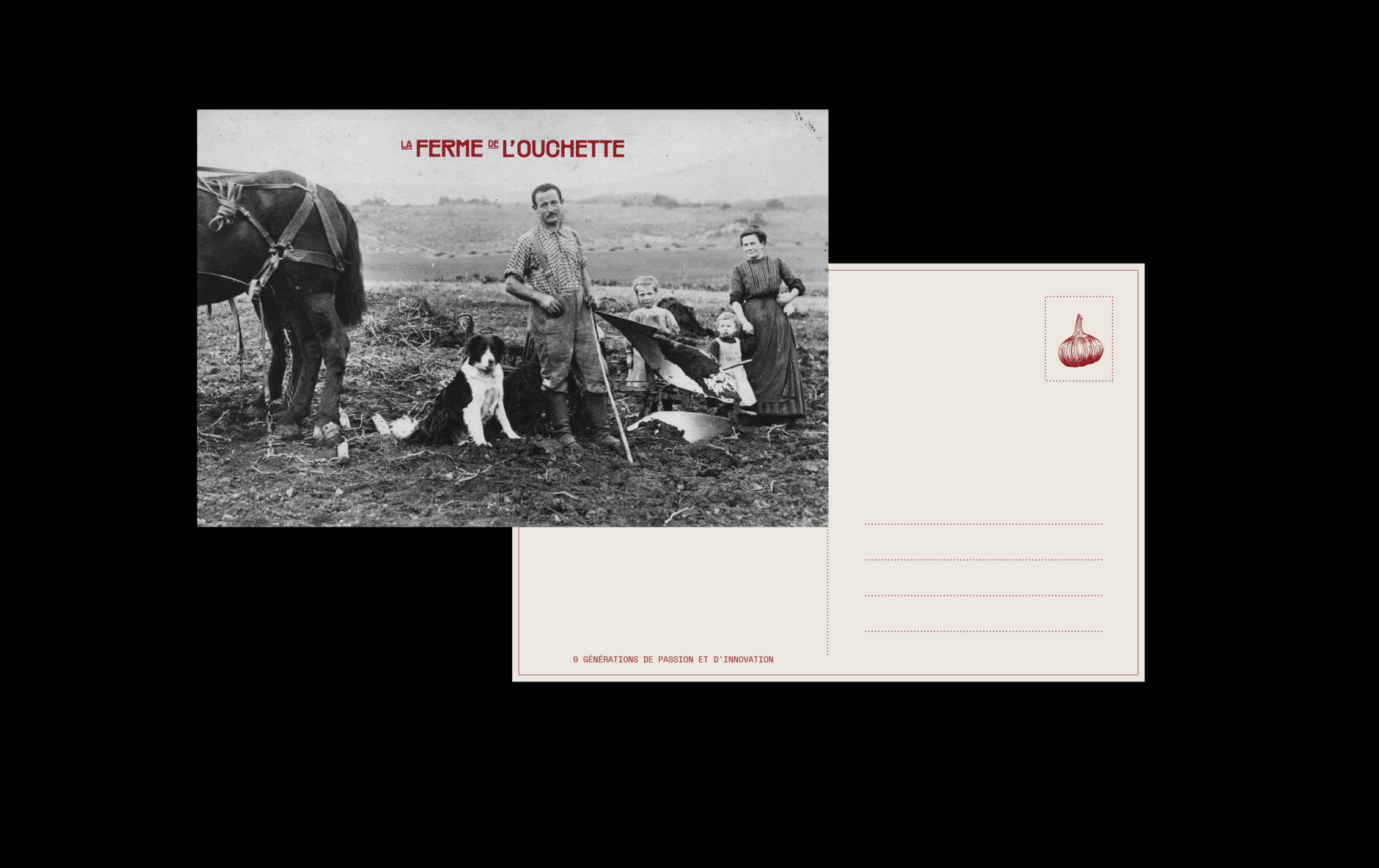 Ferme-carte postale